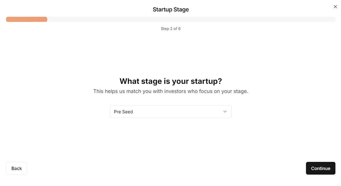 What stage is your startup