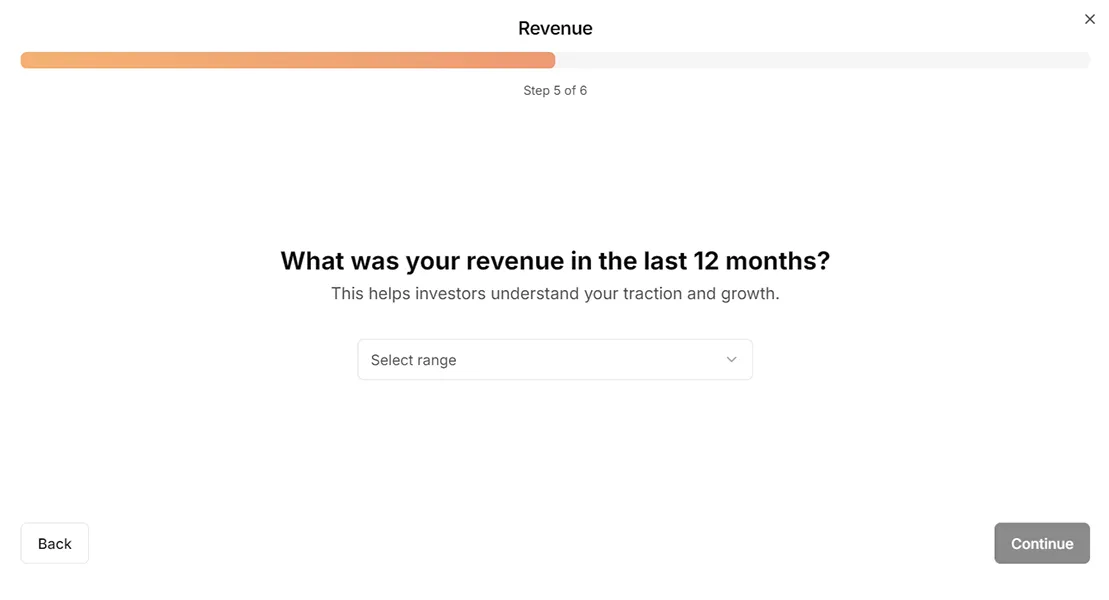 What was your revenue in the last 12 months