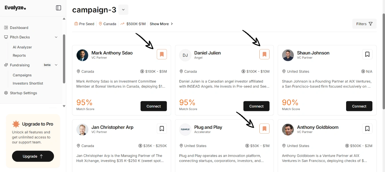Investor Shortlist