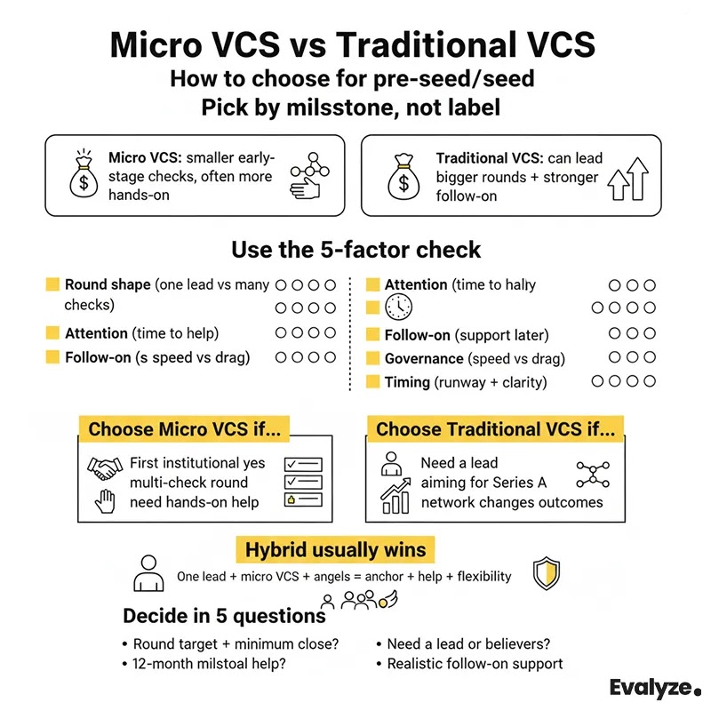 Micro VCs vs. Traditional VCs Infographic