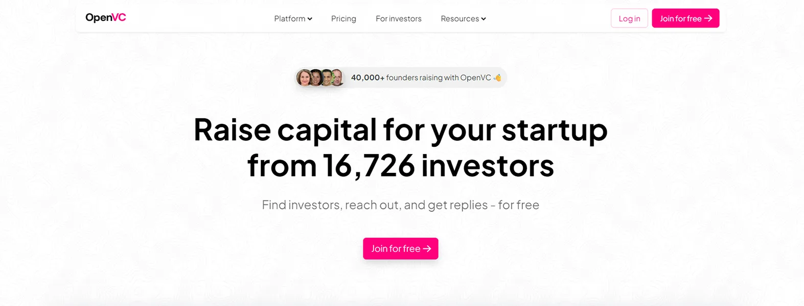 OpenVC website screenshot