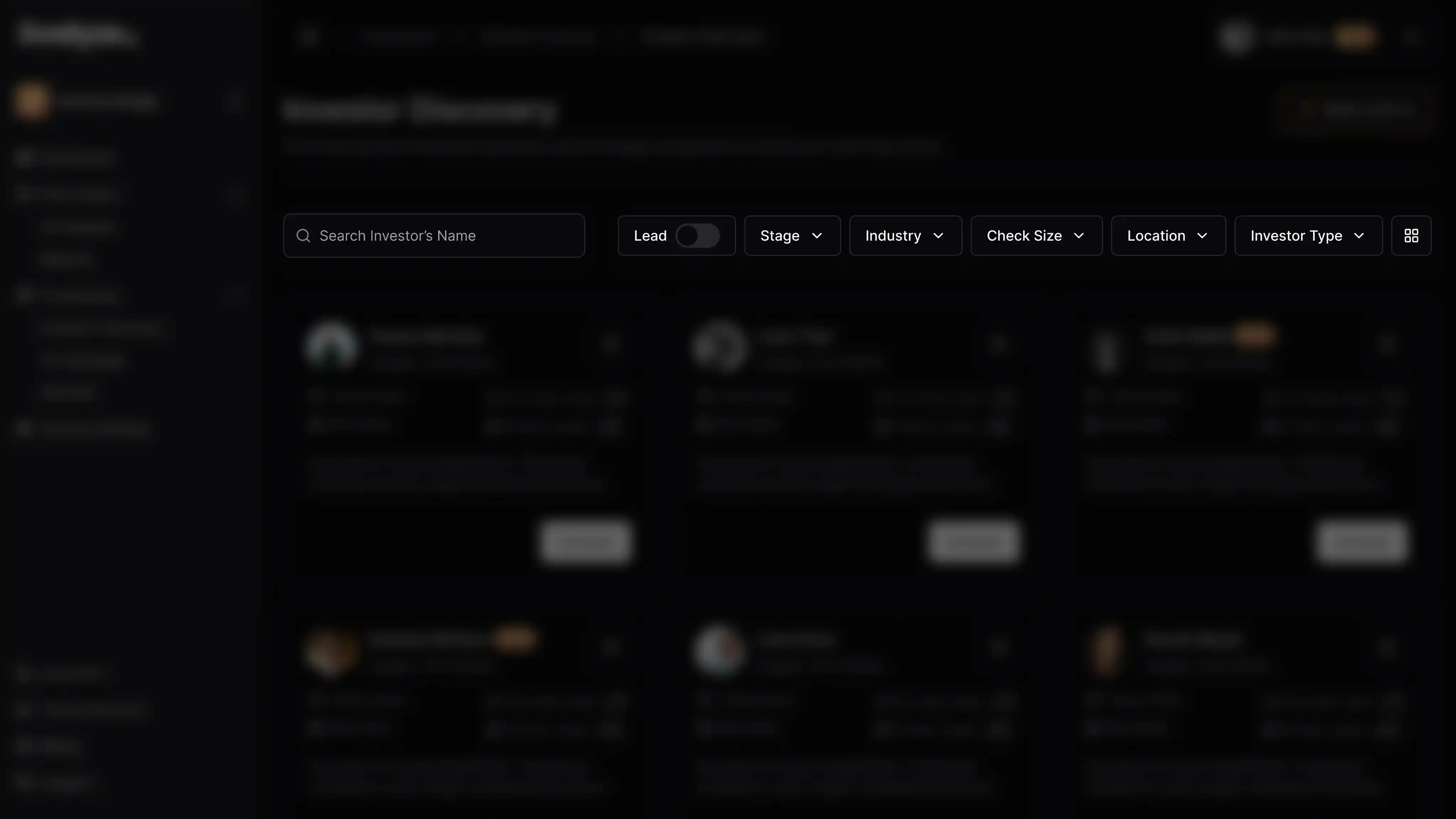 Advanced Investor Search